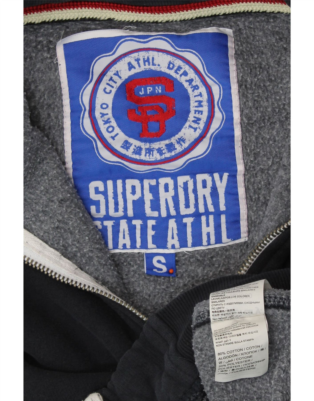 Ανδρικό γραφικό φούτερ SUPERDRY Jumper Small Navy Blue Cotton
