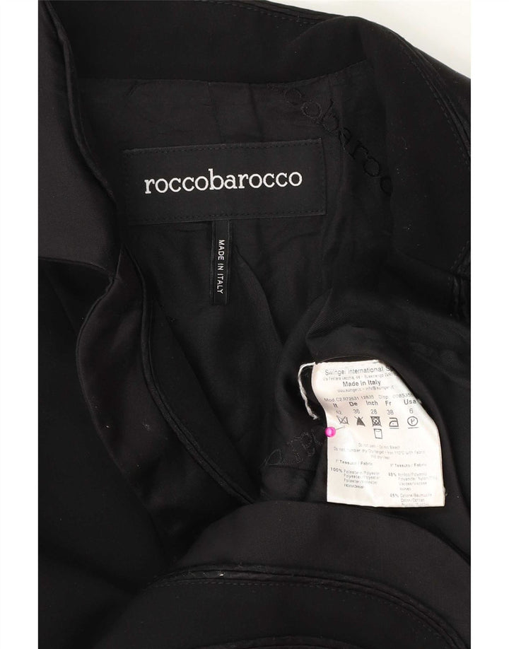 Roccobarocco Γυναικείο σακάκι 2 κουμπιών Blazer IT 42 μεσαίο μαύρο πολυεστέρα