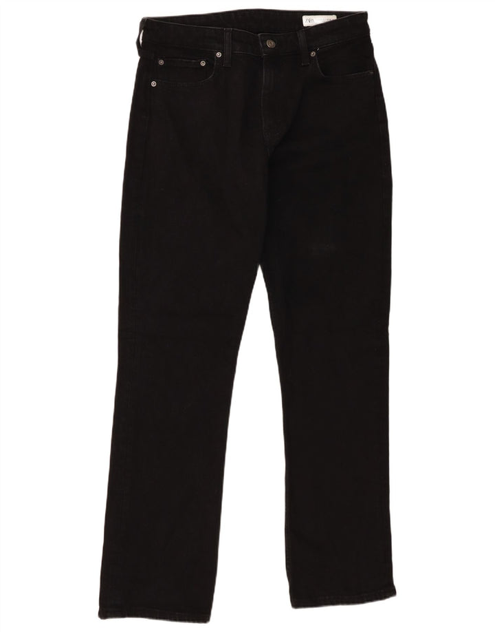 Zara Γυναικείο ίσιο τζιν EU 40 Medium W30 L32 Μαύρο