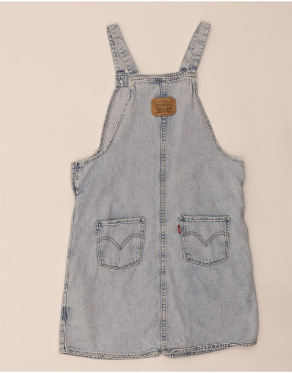 LEVI'S Girls Dungarees Denim Dress 11-12 Years Blue Cotton