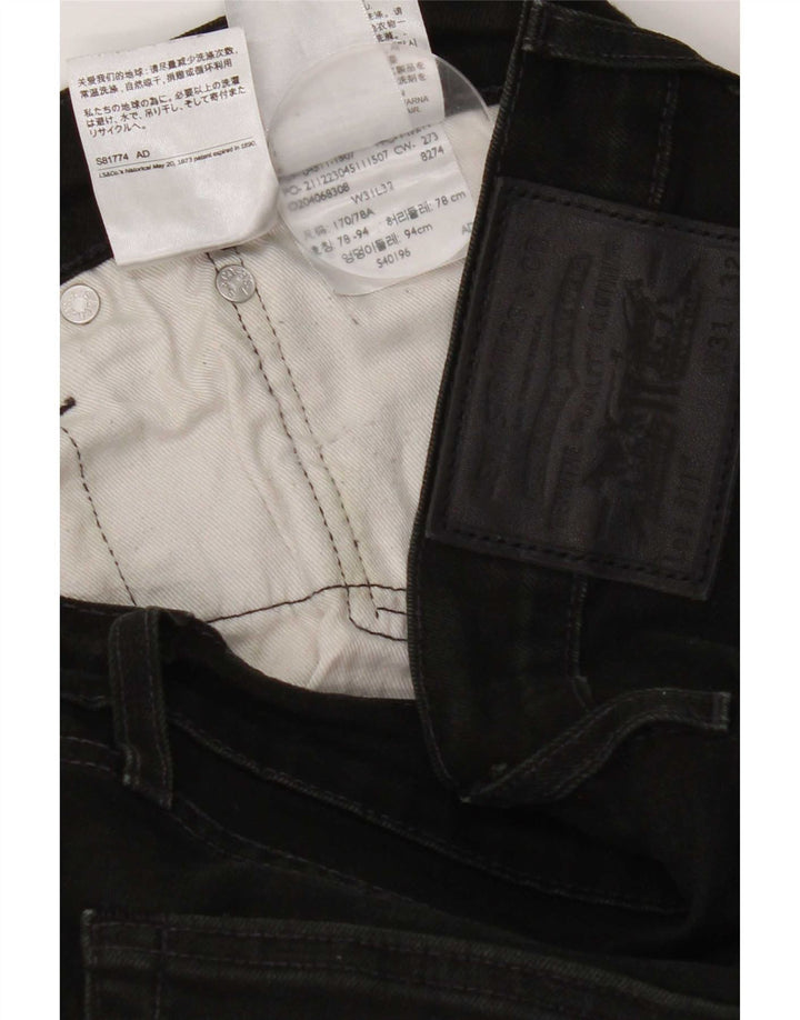 Levi's Mens 511 Slim Jeans W31 L32 Μαύρο βαμβακερό