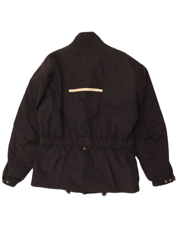 Buse Mens Graphic Racer Jacket UK 40 Large Black Nylon