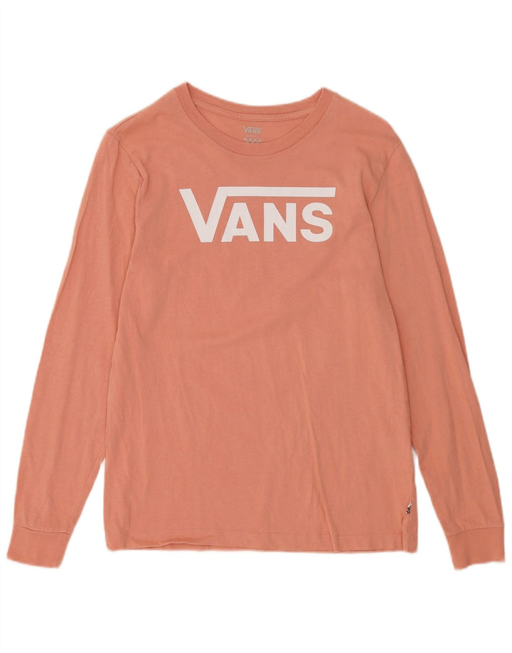 VANS Ανδρικό γραφικό τοπ μακρυμάνικο μικρό ροζ βαμβακερό