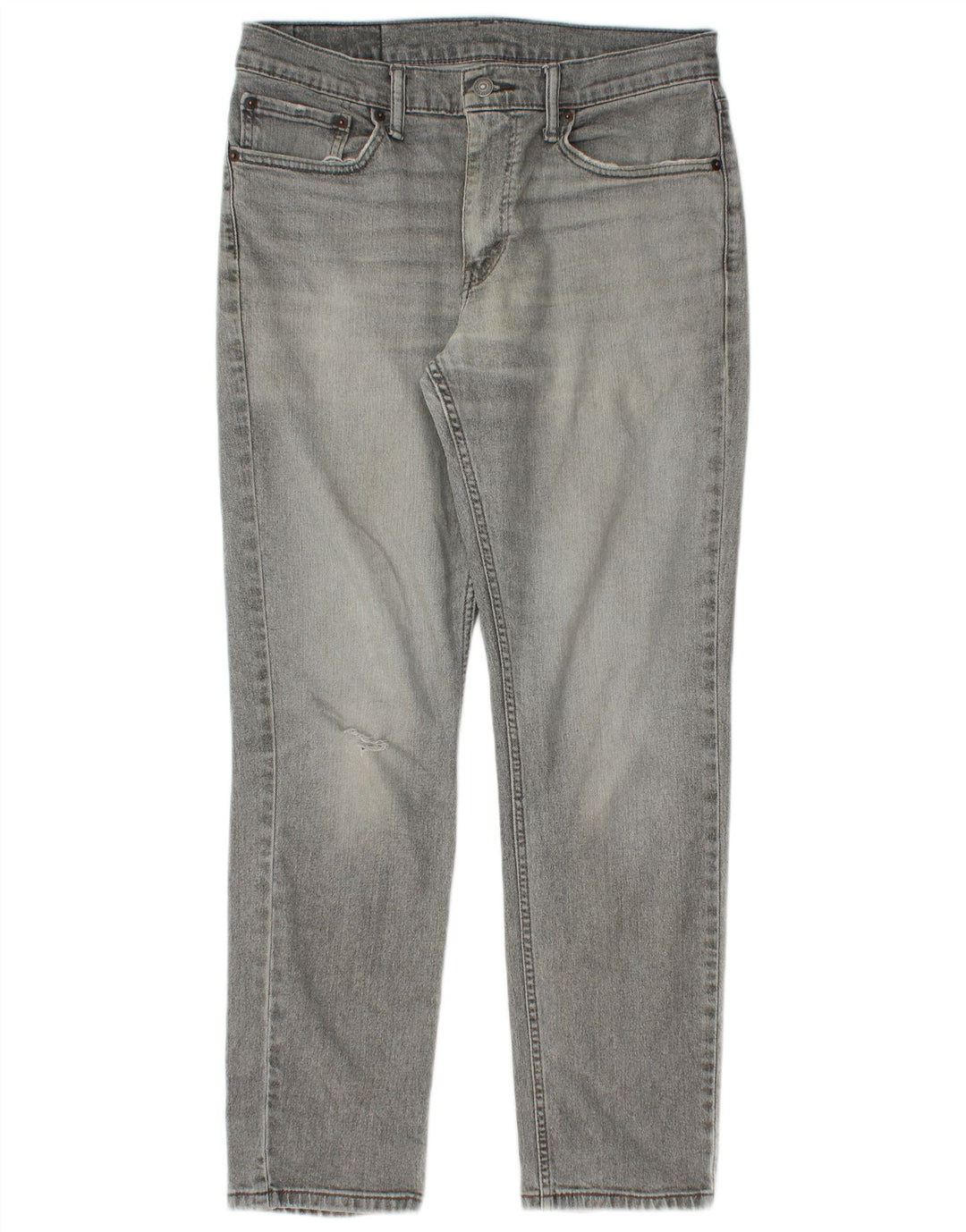 Levi's Mens 511 Distressed Slim Jeans 32 L30 Γκρι βαμβακερό
