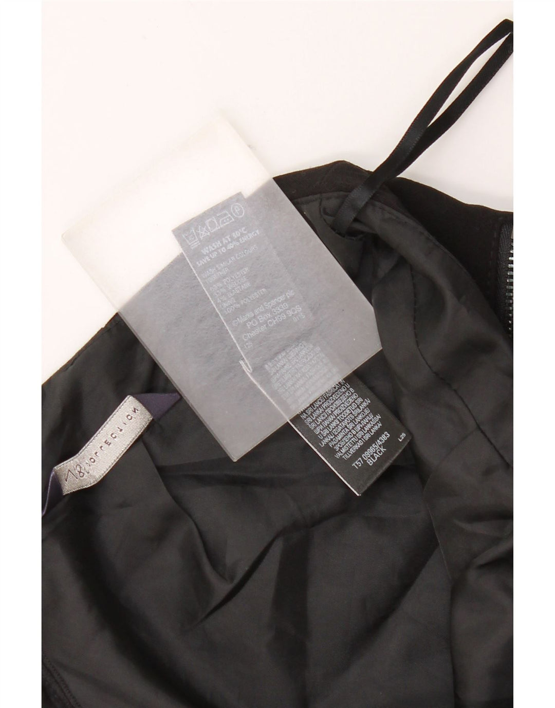 Marks & Spencer Γυναικεία Pencil Φούστα UK 10 Small W28 Black Polyester
