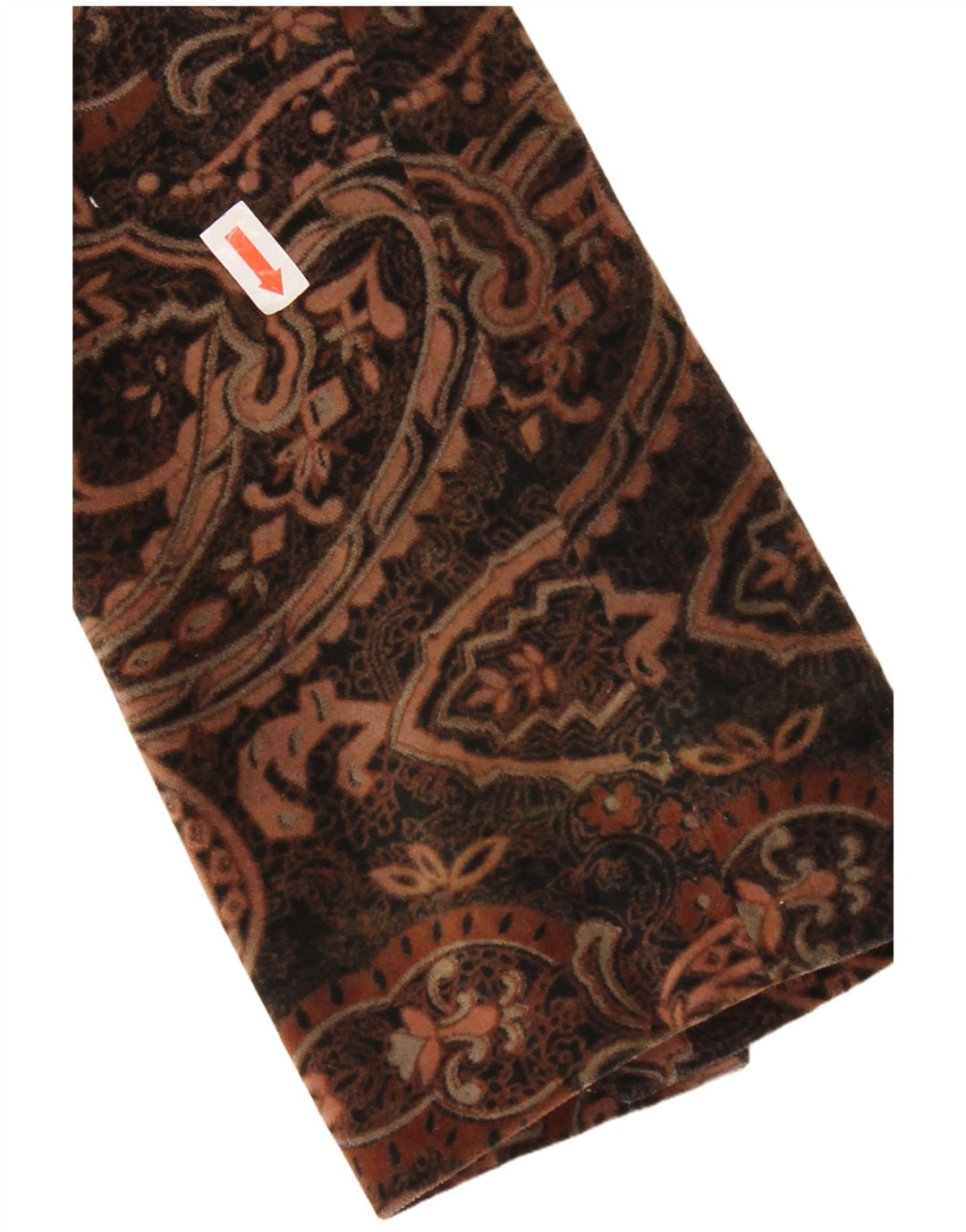 Laura Ashley Γυναικείο βελούδινο σακάκι μπλέιζερ με 2 κουμπιά UK 8 Small Brown Paisley