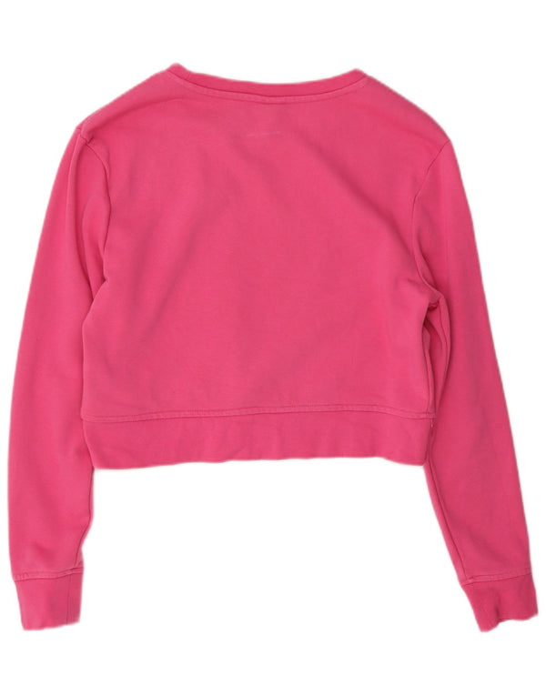 Γυναικεία φούτερ Kappa Crop Graphic Jumper UK 10 Small Pink