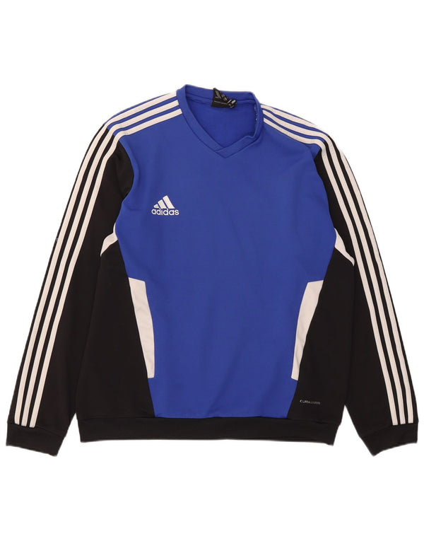 Adidas Ανδρική φούτερ Climawarm Jumper UK 44/46 Large Blue Colourblock