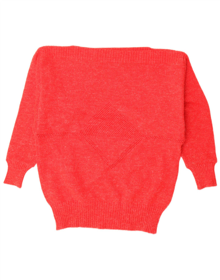 Vintage γυναικείο πουλόβερ με λαιμόκαυστο IT 44 Medium Red Flecked