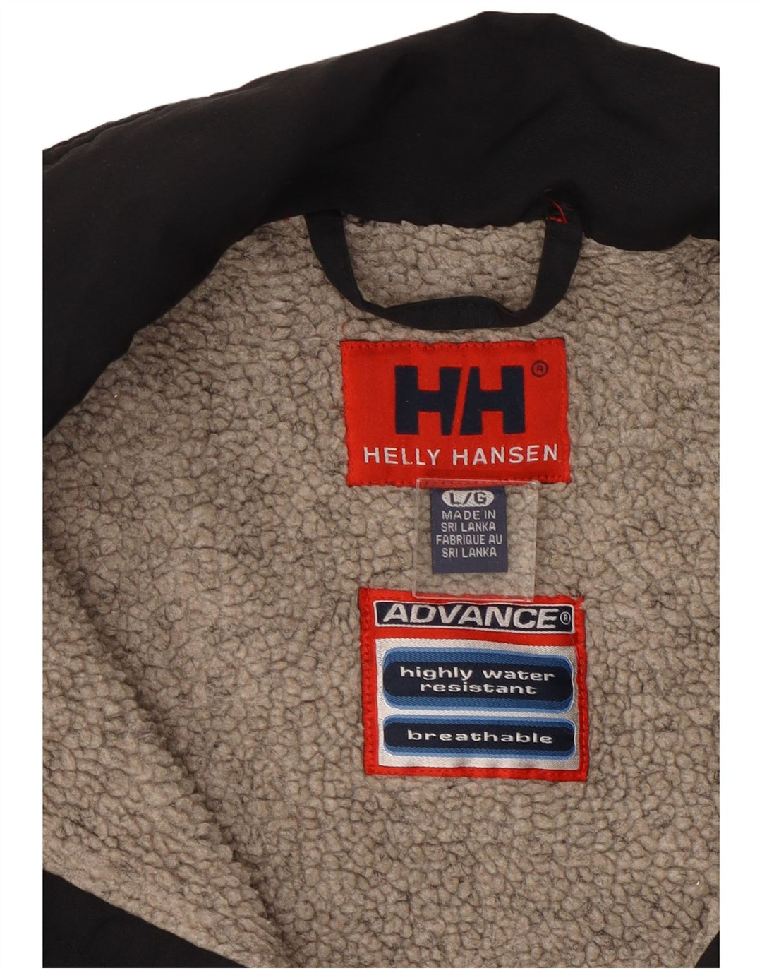 HELLY HANSEN Ανδρικό τζάκετ αντιανεμικό UK 40 Large Black Colourblock Nylon