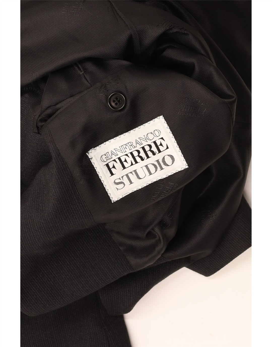 GIANFRANCO FERRE Ανδρικό σακάκι με 3 κουμπιά σακάκι UK 38 μέτριο μαύρο ρίγες