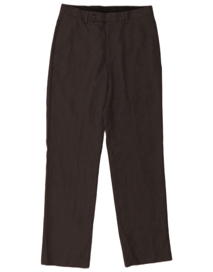 CALVIN KLEIN Ανδρικό ίσιο παντελόνι W30 L32 Grey Check Polyester