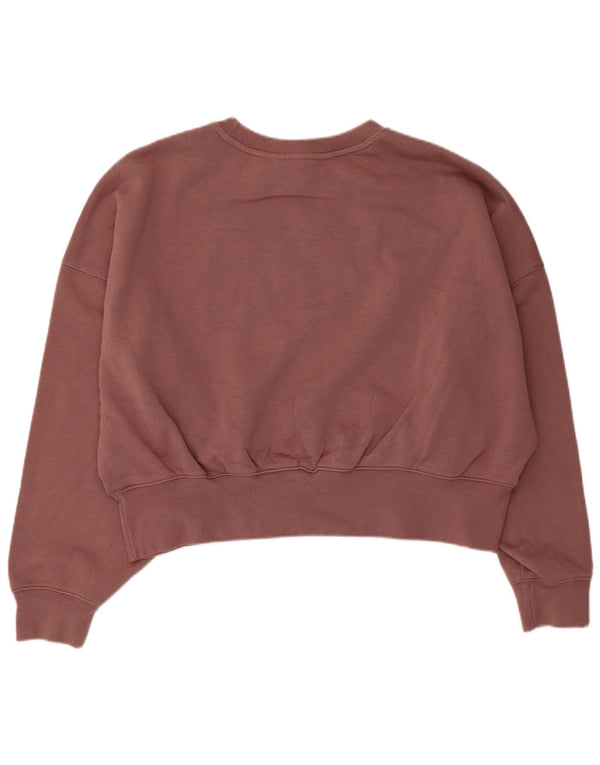 Γυναικείο φούτερ Adidas Relaxed Fit Jumper UK 10 Μικρό καφέ βαμβακερό