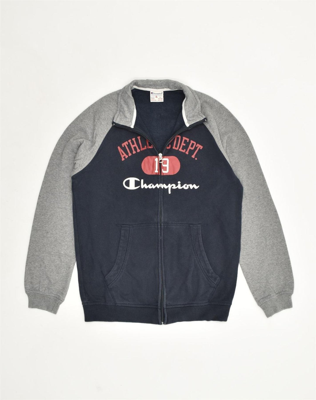 CHAMPION Boys Graphic Tracksuit Top Jacket 13-14 Years XL Navy Blue | Vintage Champion | Thrift | Second-Hand Champion | Used Clothing | Messina Hembry 