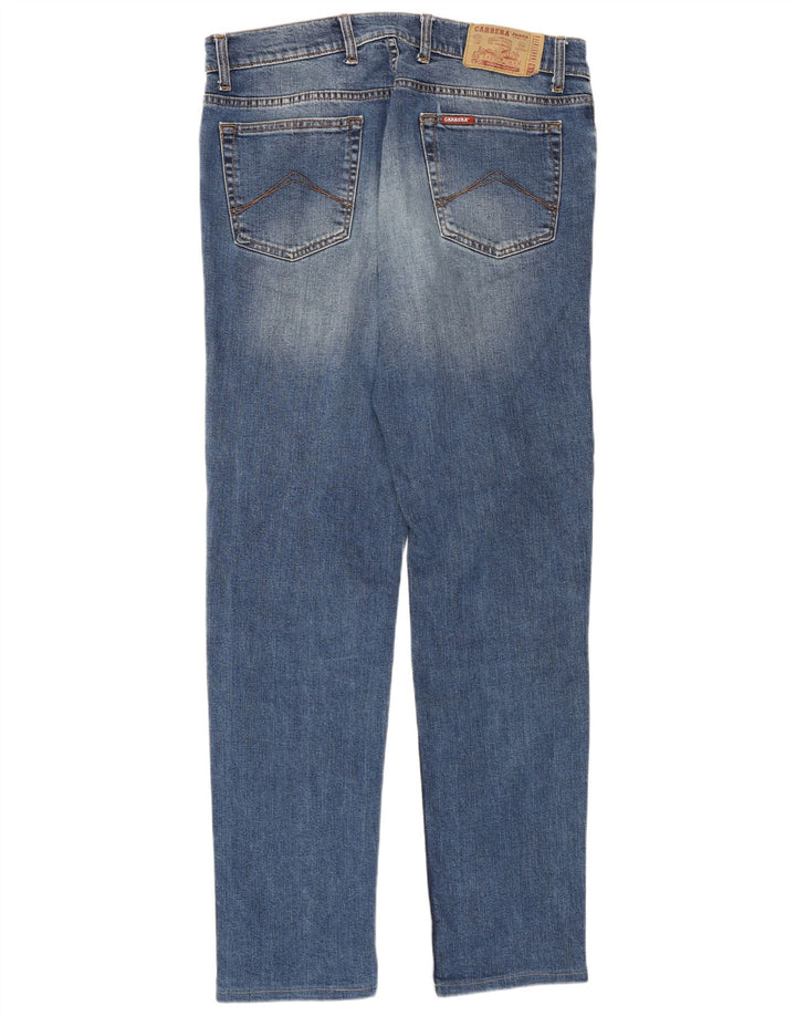 Carrera Womens 700 Regular Straight Jeans W34 L32 Μπλε βαμβακερό