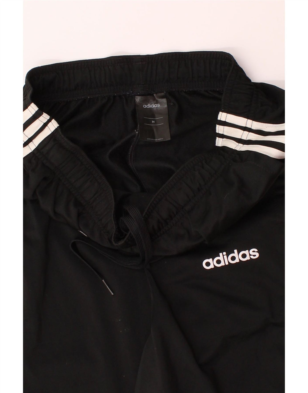 ADIDAS Mens Tracksuit Trousers Joggers Medium Black Polyester Vintage Adidas and Second-Hand Adidas from Messina Hembry 