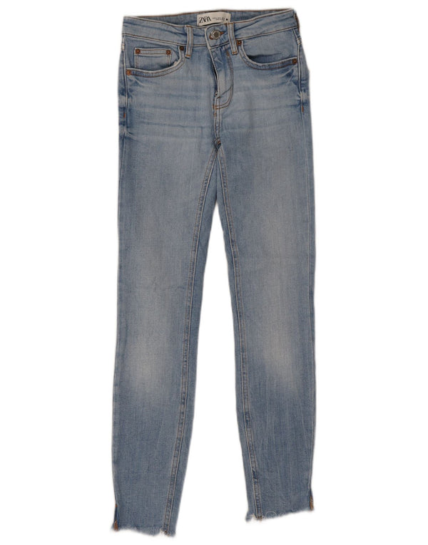 Zara Γυναικείο Skinny Jeans EU 34 2XS W24 L26 Blue Cotton
