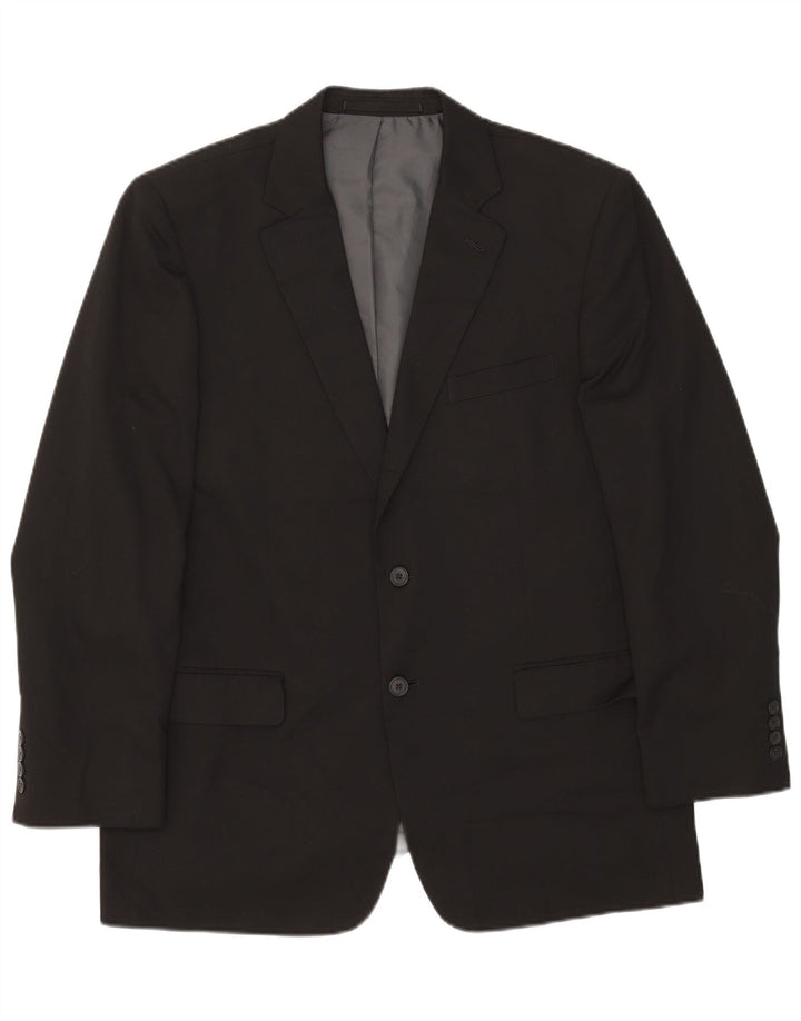Marks & Spencer Ανδρικό μπουφάν blazer UK 42 μεγάλο μαύρο πολυεστέρα