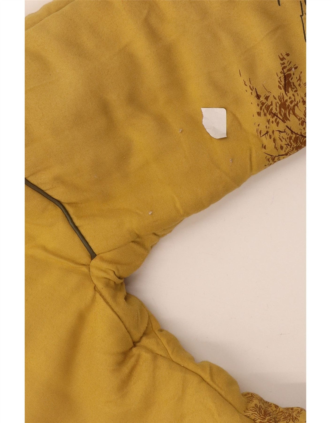 Vintage γυναικείο μπουφάν UK 16 Large Yellow Animal Print Polyester
