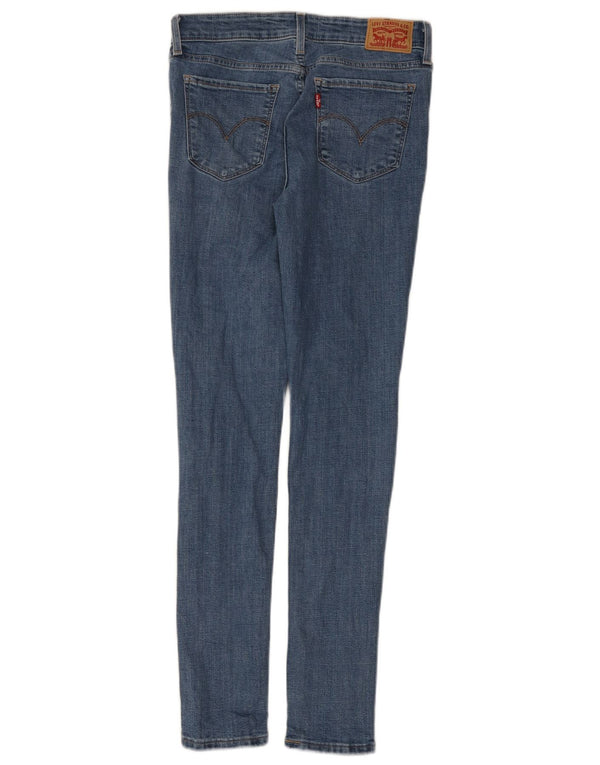 Levi's Womens 711 Skinny Jeans W27 L30 Blue Cotton