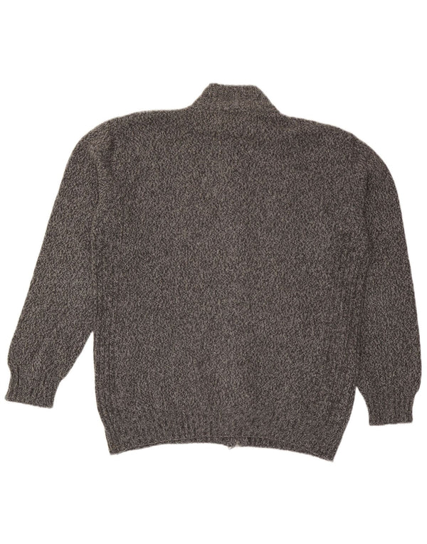 Ανδρικό πουλόβερ με ζακέτα Conte of Florence 2XL μαλλί με γκρι φλύκταινες