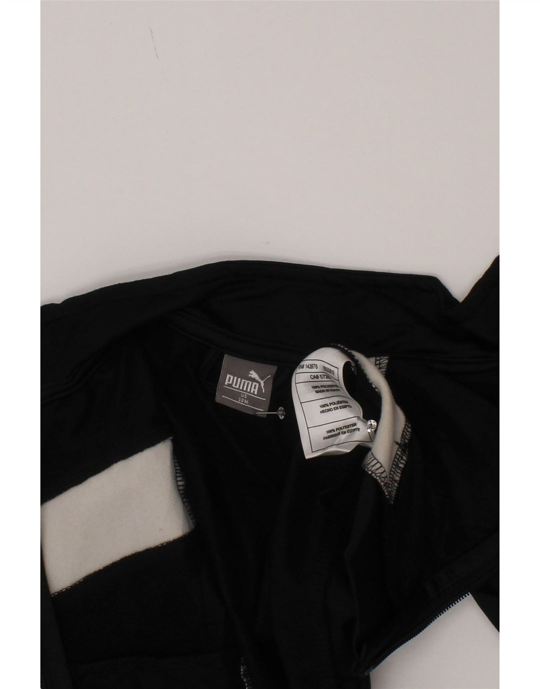 Puma Baby Boys αθλητική φόρμα Top μπουφάν 9-12 μηνών Μαύρο Colourblock Polyester