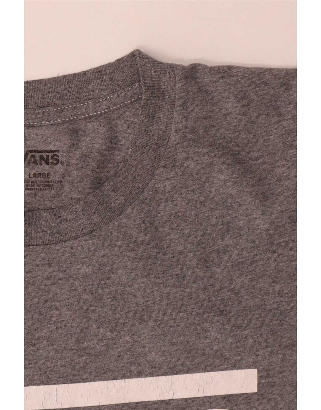 Ανδρικό γραφικό T-Shirt Vans Top μεγάλο γκρι βαμβακερό