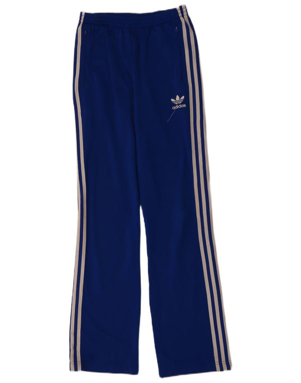 ADIDAS Womens Tracksuit Trousers UK 14 Large  Blue Polyester