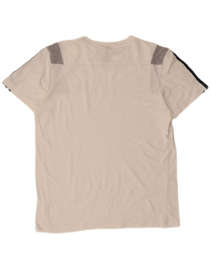 Ανδρικό T-Shirt Adidas Top Βαμβακερό μεσαίο λευκό χρώμα