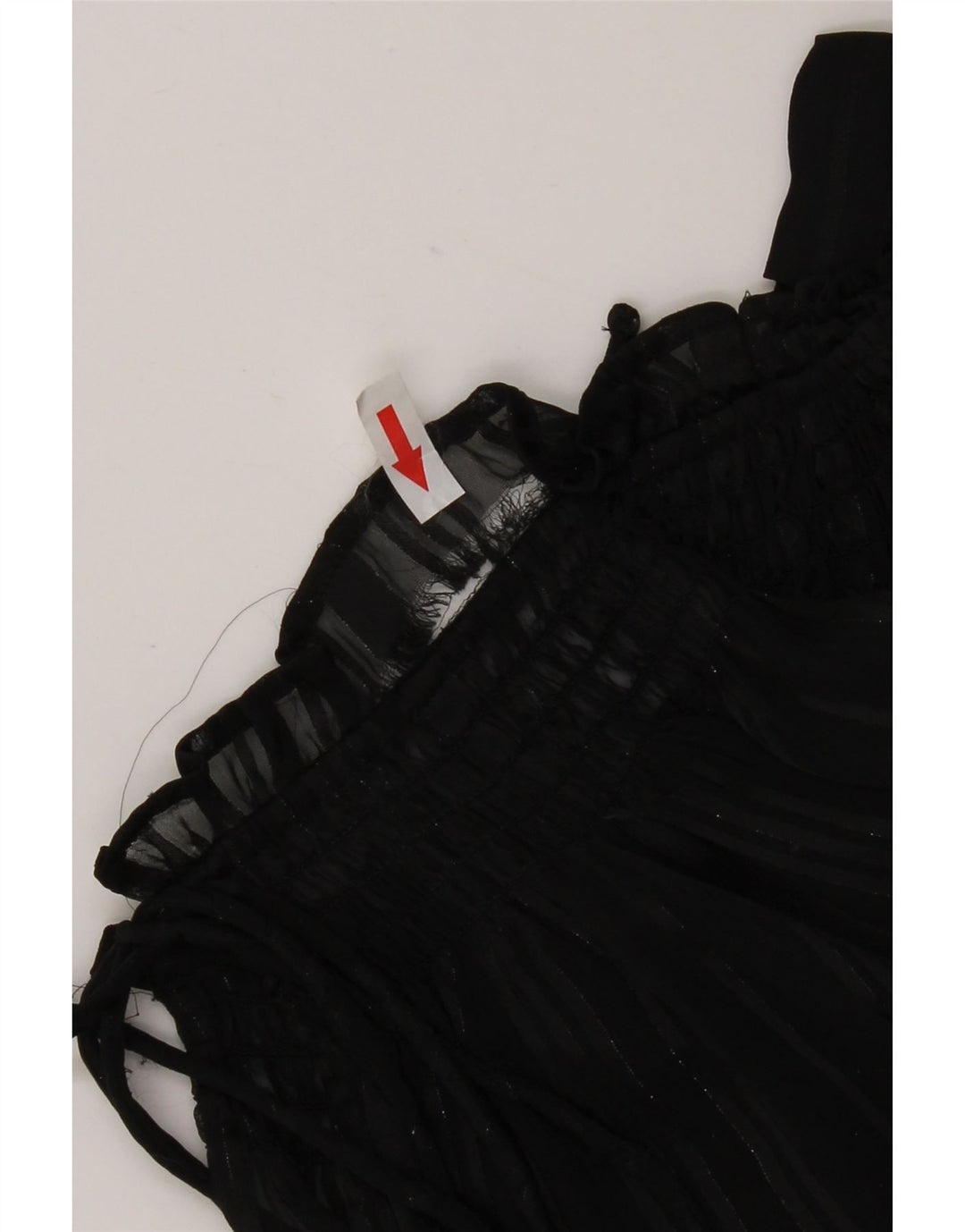 Marks & Spencer Γυναικεία υπερμεγέθη μακρυμάνικα See Through Top UK 6 XS Black