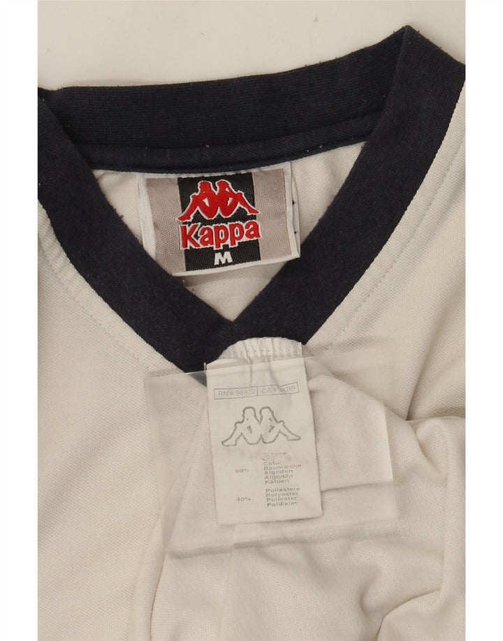 Ανδρικό T-Shirt Kappa Τοπ μεσαίο λευκό χρώμα, βαμβακερό