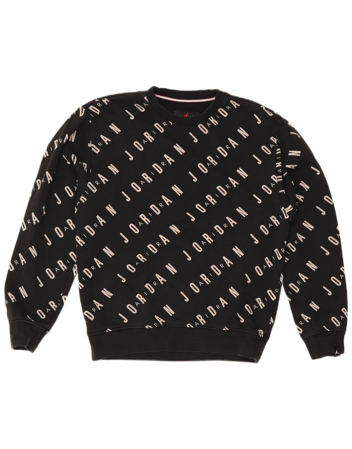 Ανδρικό γραφικό φούτερ Jordan Jumper Μικρό μαύρο βαμβακερό