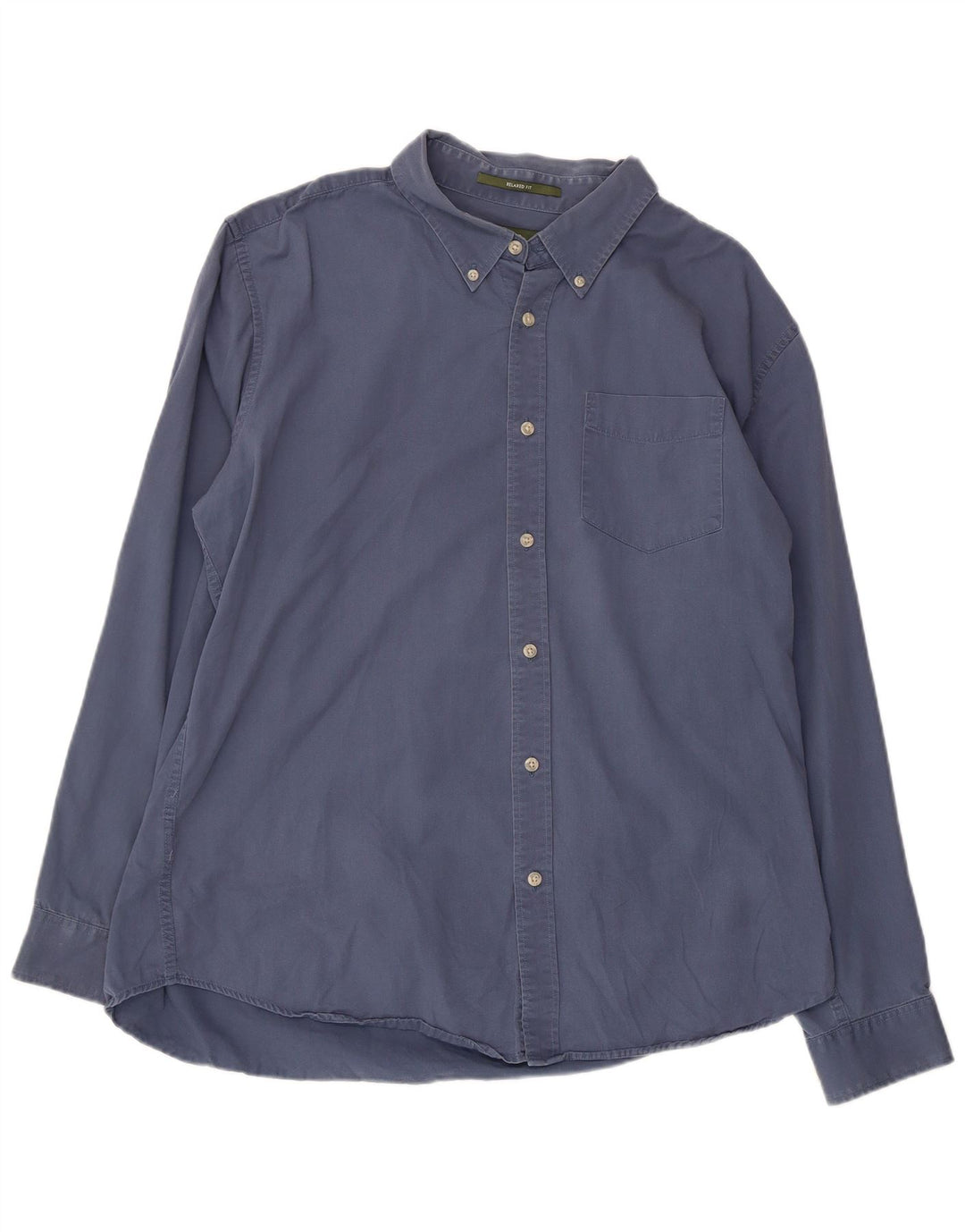 Eddie Bauer Ανδρικό πουκάμισο Relaxed Fit μεγάλο μπλε βαμβακερό