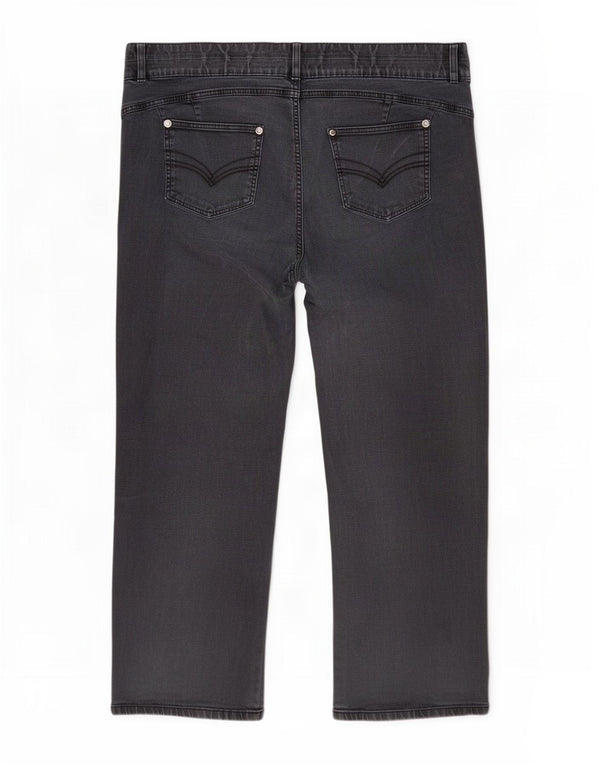 Marks & Spencer Womens Autograph Straight Jeans UK 26 5XL W46 L30 Grey