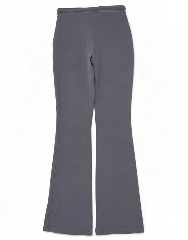 Zara Γυναικεία φόρμα Flare Παντελόνι UK 12 Μεσαίο Γκρι βαμβακερό