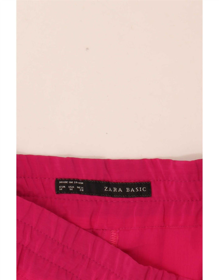 Zara Γυναικείο Slim Casual Παντελόνι Μεσαίο W28 L27 Ροζ