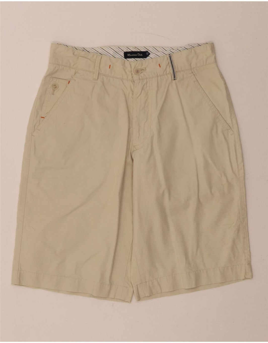MASSIMO DUTTI Mens Chino Shorts EU 40 Medium W31  Beige Cotton Vintage Massimo Dutti and Second-Hand Massimo Dutti from Messina Hembry 