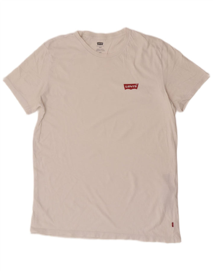 Ανδρικό T-Shirt Levi's Top μεγάλο λευκό βαμβακερό