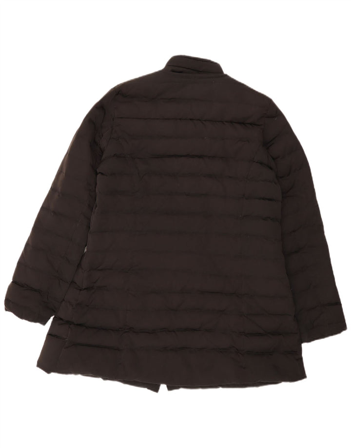 Massimo Dutti Γυναικείο παλτό UK 16 Large Μαύρο Πολυεστέρας