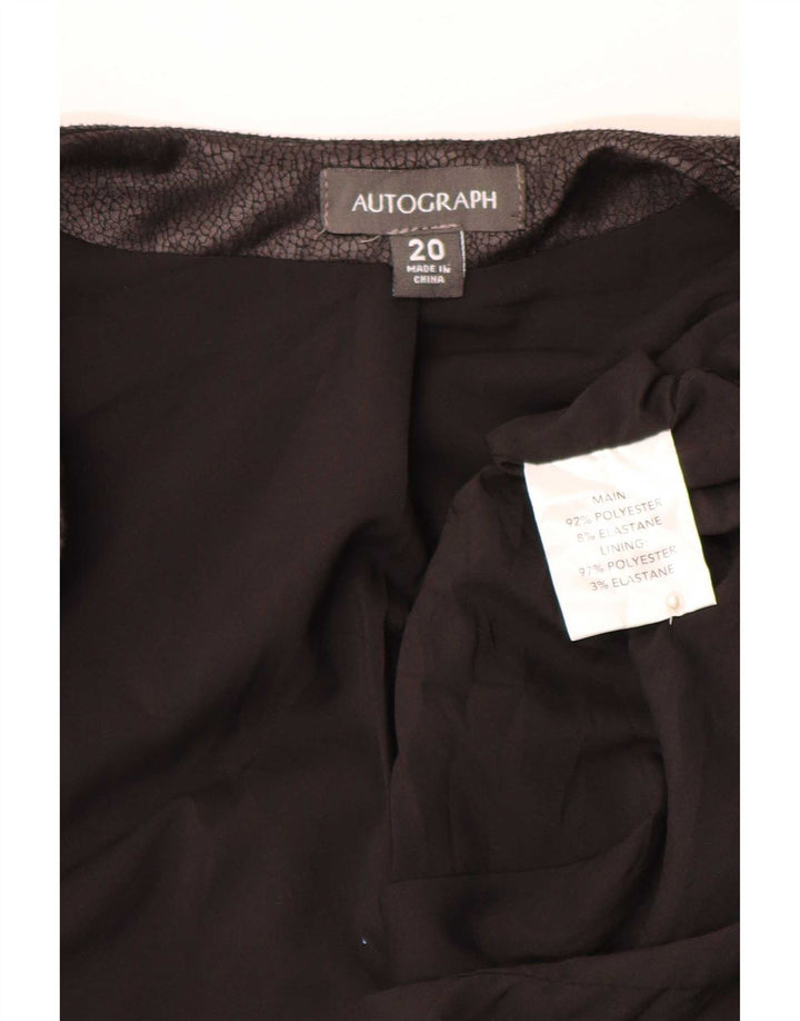 Marks & Spencer Γυναικείο Μπουφάν Ανοιχτό Μπλέιζερ Autograph UK 20 2XL Μαύρο