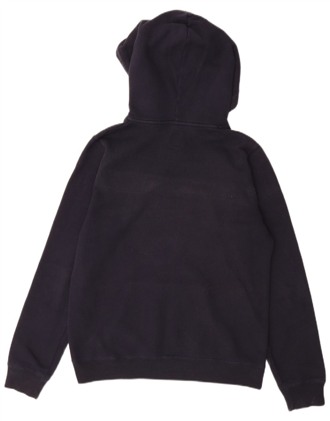 JACK WILLS Γυναικείο γραφικό μπλουζάκι με κουκούλα UK 12 μεσαίο μπλε βαμβακερό