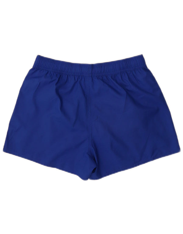 Adidas Womens Sport Shorts UK 12 Medium Navy Blue Polyester