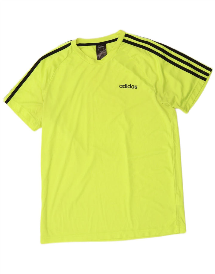 Ανδρικό T-Shirt Climalite ADIDAS Top Μεσαίο Πράσινο Πολυεστέρας
