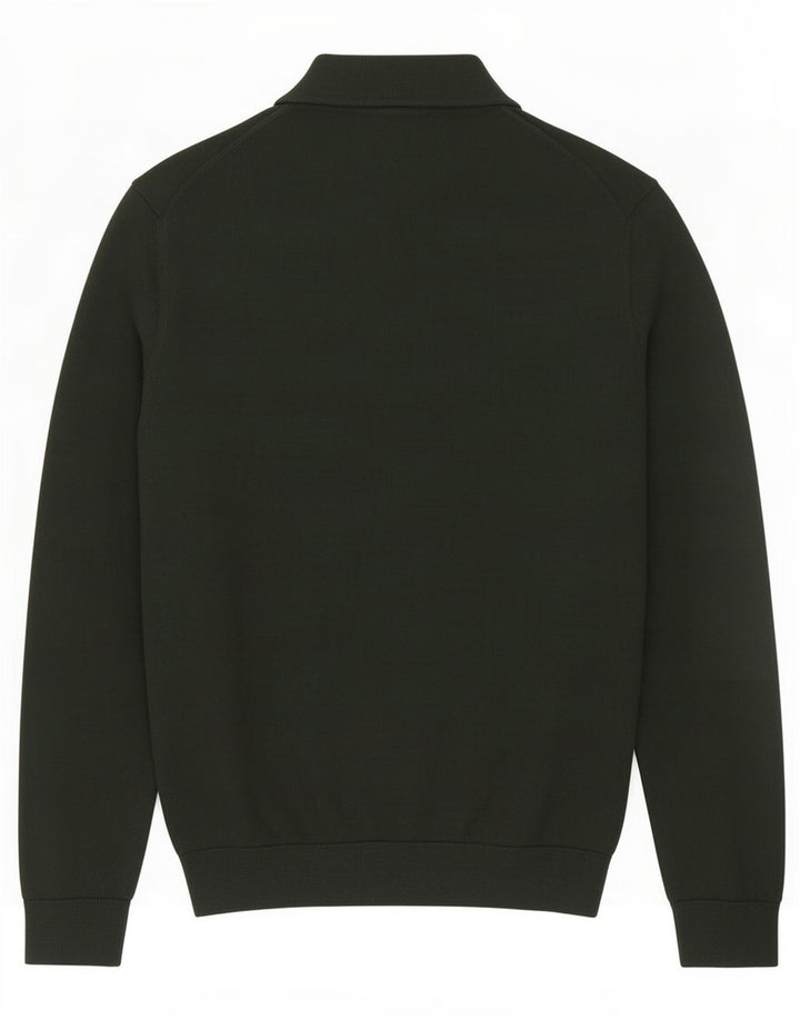Zara Ανδρικό πουλόβερ Polo Neck Jumper Μεσαίο πράσινο ακρυλικό