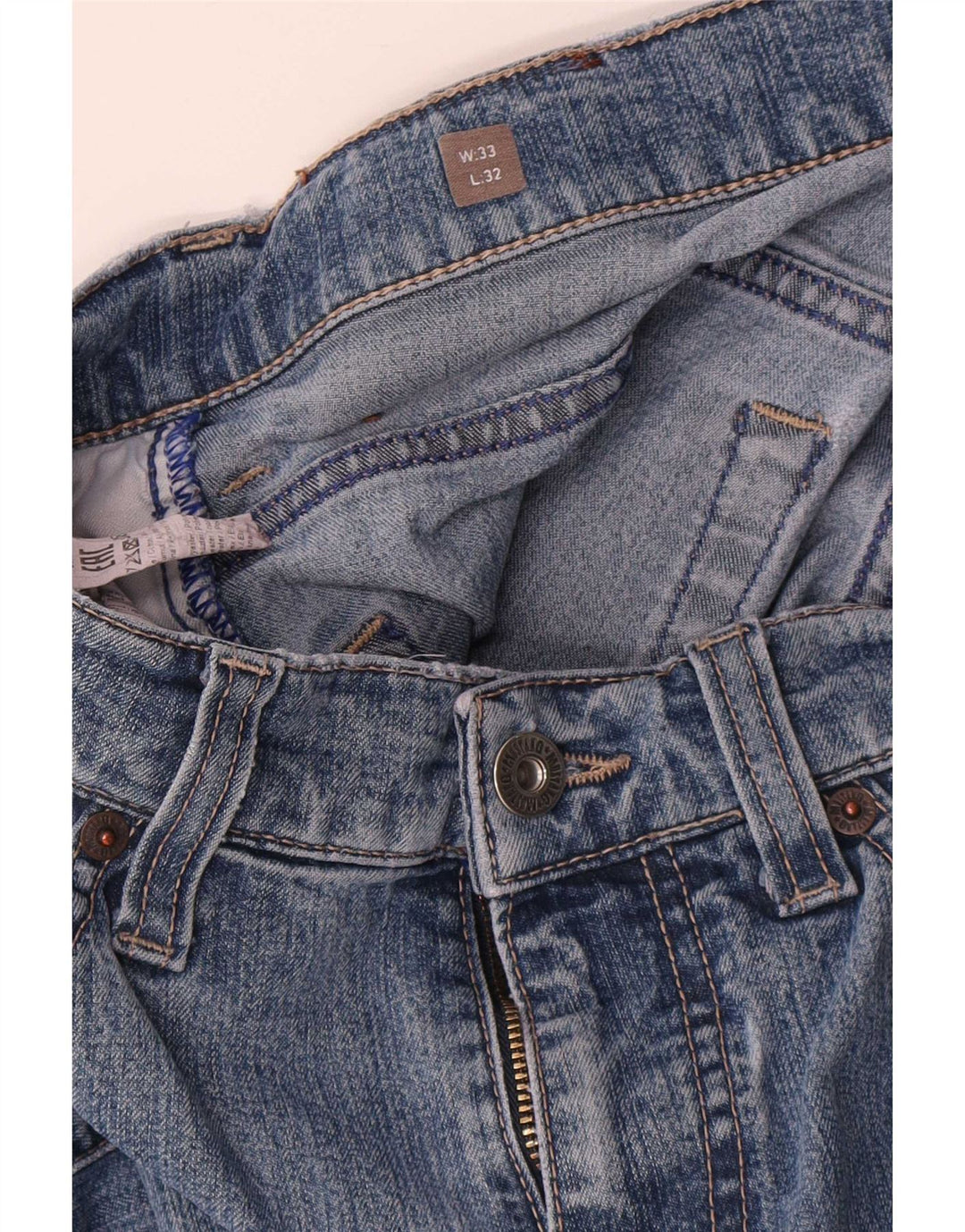 Mustang Γυναικείο Tramper Slim Jeans W33 L32 Μπλε βαμβακερό