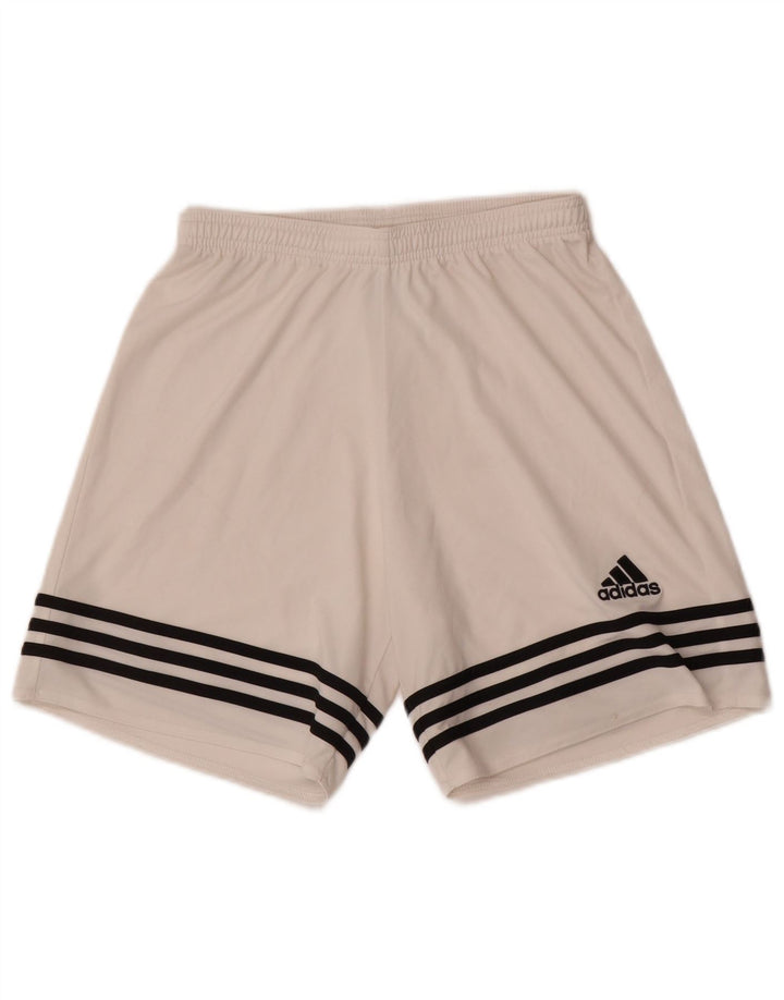 Ανδρικό αθλητικό σορτς Adidas Climalite Μικρό λευκό πολυεστέρα