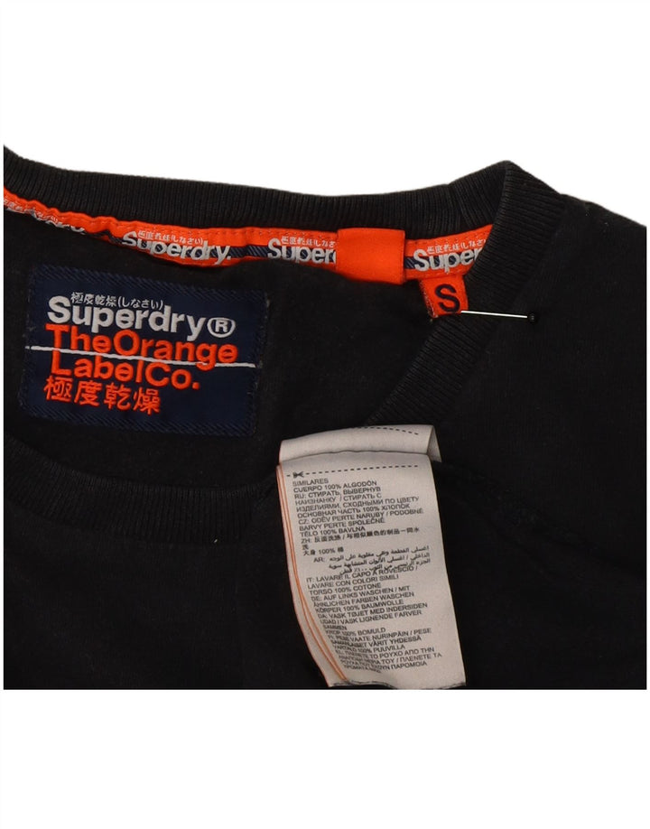 Superdry Ανδρικό T-Shirt Top Μικρό μαύρο βαμβακερό