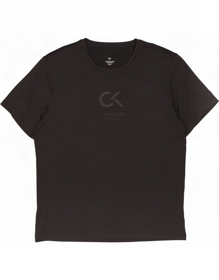 Ανδρικό γραφικό T-Shirt Calvin Klein Top XL Μαύρο Πολυεστέρας