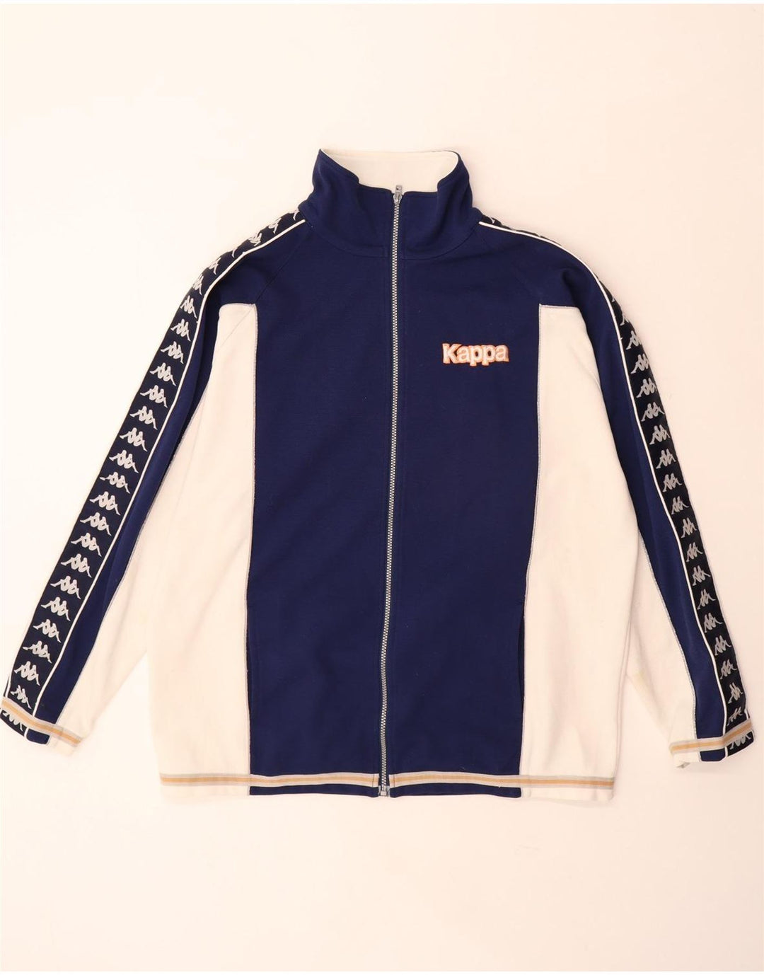 KAPPA Ανδρική φόρμα αθλητικής φόρμας με γραφικά Top Jacket XL Navy Blue Colorblock Polyester