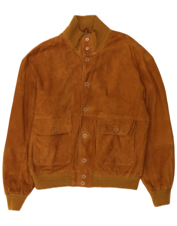 Conbipel Ανδρικό Suede Bomber Jacket IT 54 XL Καφέ Δερμάτινο
